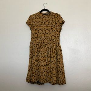 Mustard Yellow/ Black Dress